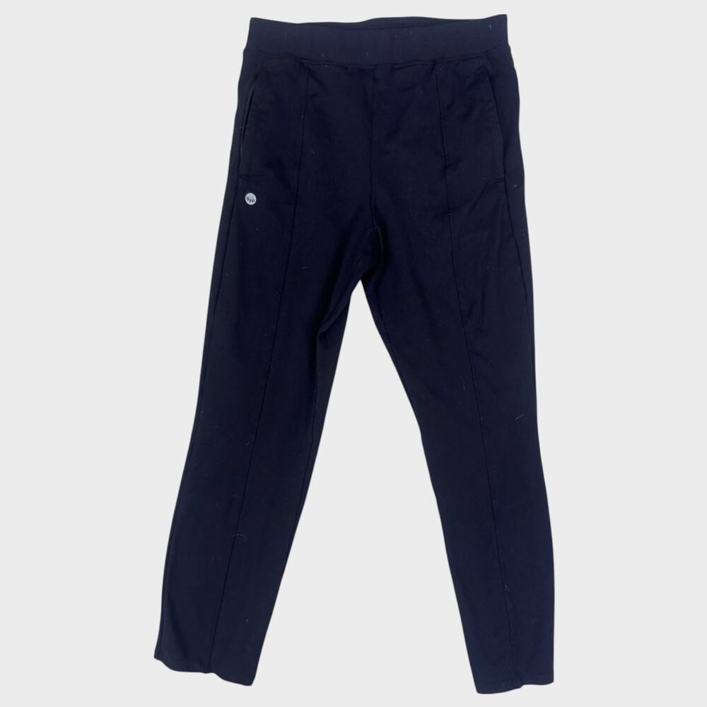Senita Medium Black Athletic Pants with Pockets